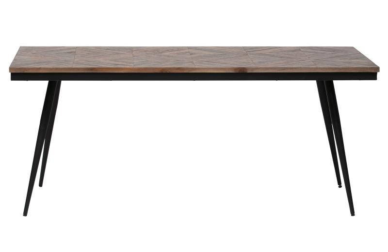 Bepurehome Rhombic Spisebord - Genanvendt Teak & Strygejern