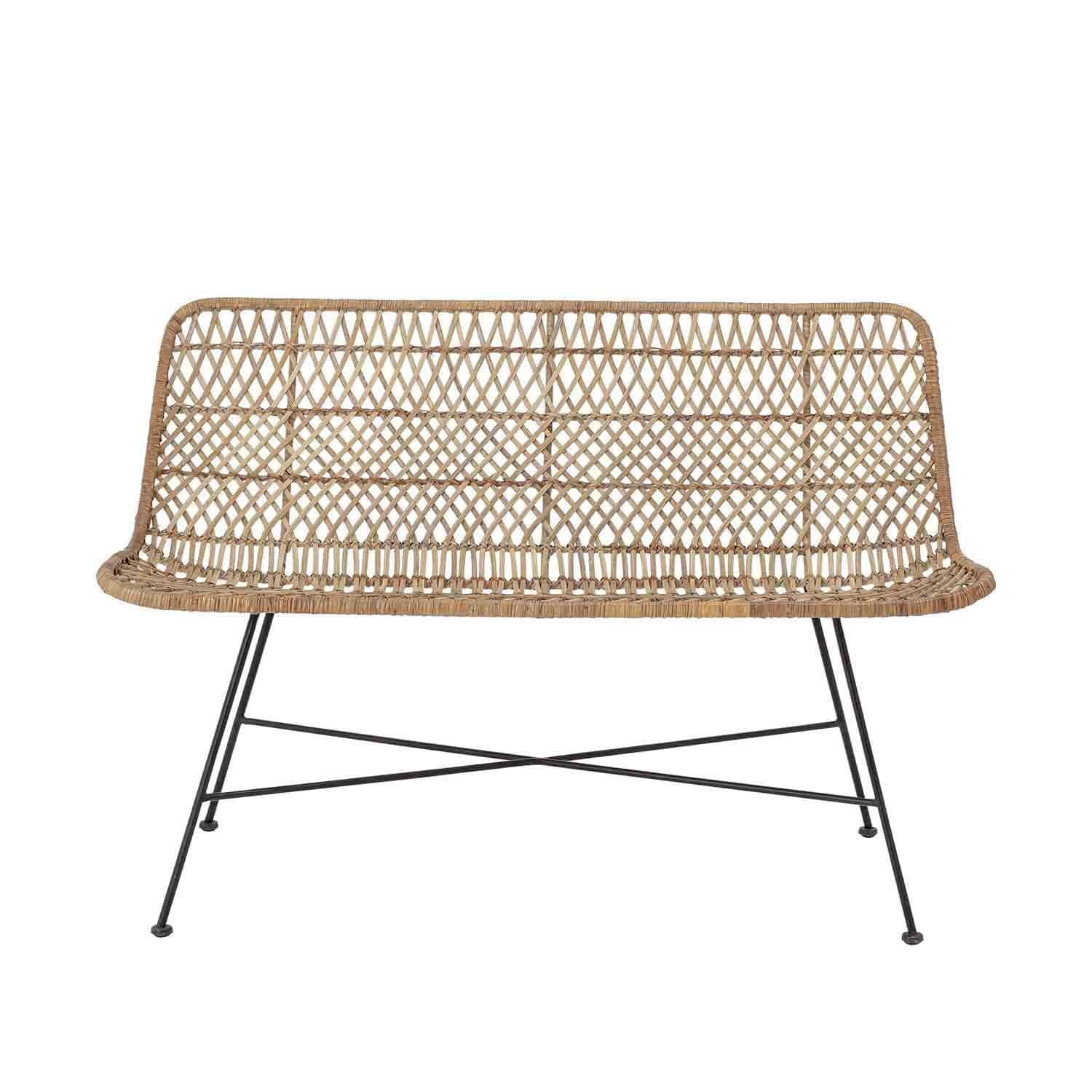 Bloomingville Hallie Sofa - 2-personers i Rattan og Jern