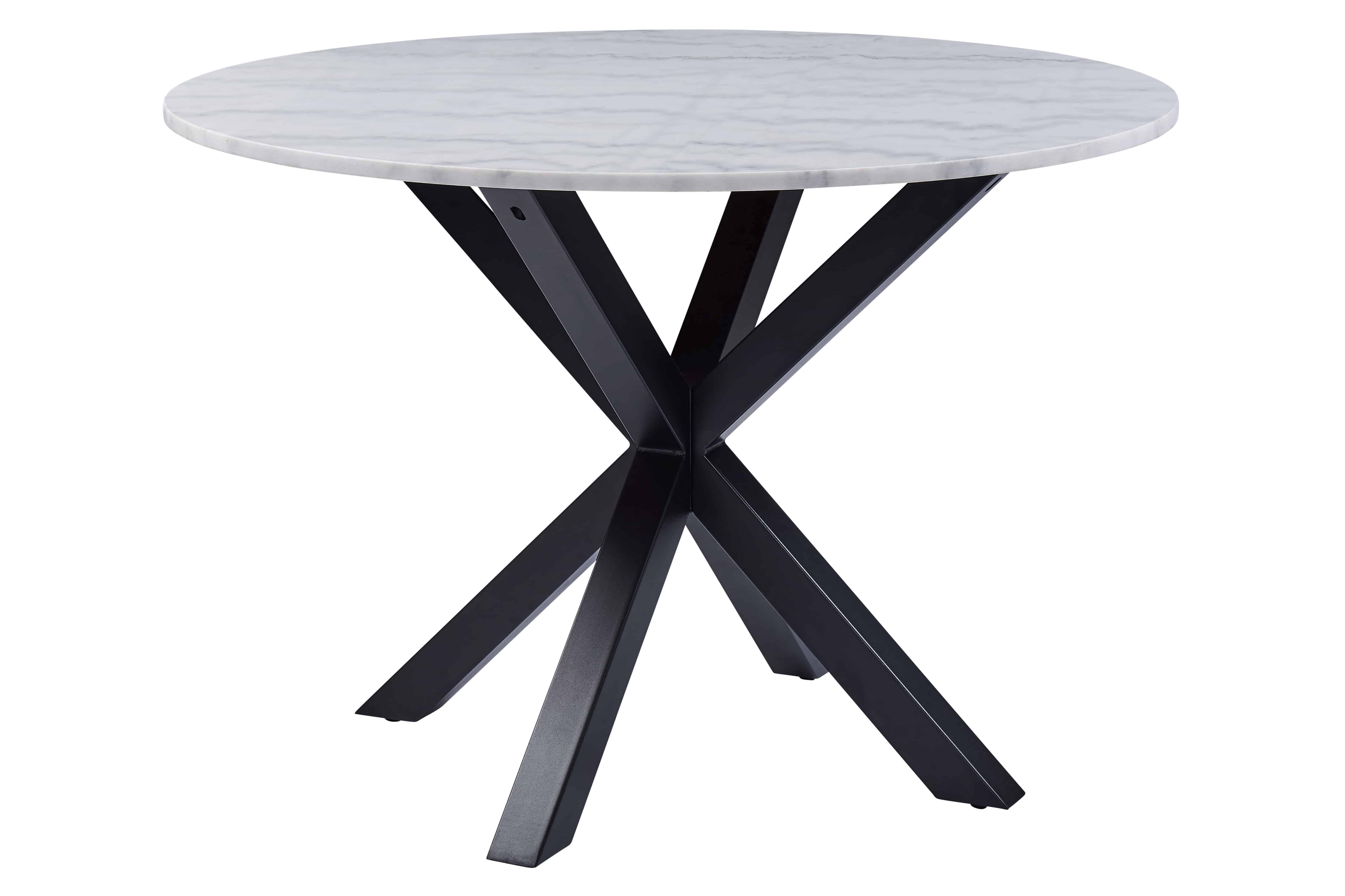 Act Nordic Heaven Spisebord Hvid Sort Marmor Metal  Rund   :110