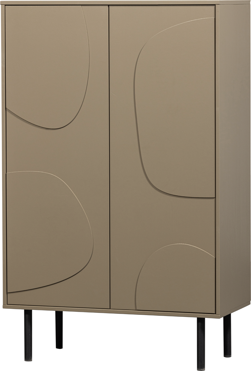 Cadiz  Opbevaringsskab  Mudder  H135x40x85    Fyrretræ