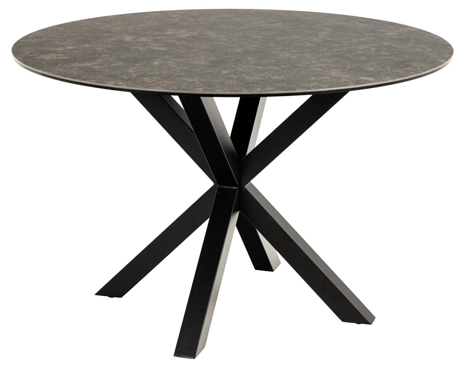 Act Nordic Heaven Spisebord  Rund Sort Fairbanks Keramik   Sort Metal  ø119