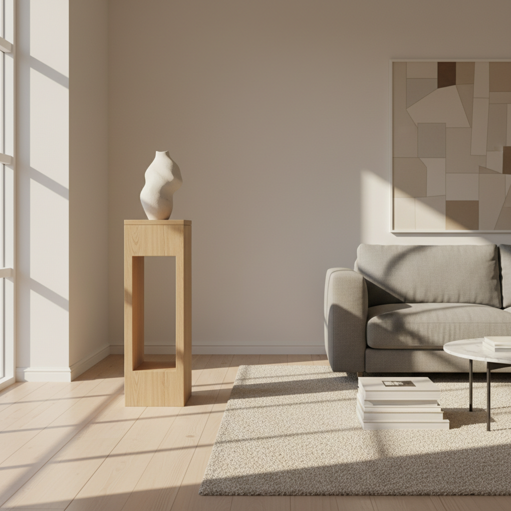Sådan løfter du dit interiør: 5 tips til indretning med elegante piedestaller fra luxo living